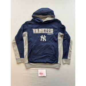 MLB Genuine Merchandise New York Yankees Youth Hoodie Navy Grey Size M 10/12